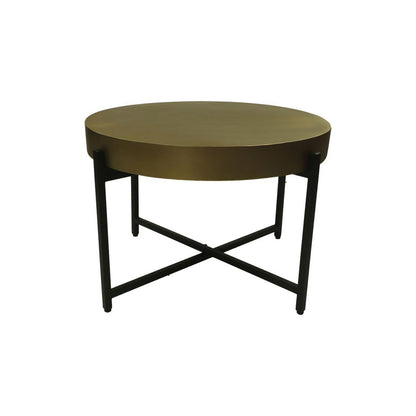 Couchtisch – ø70x50 – Gold/Schwarz – Metall