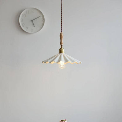 Elegante Pendelleuchte mit Holzhalterung und Geflochtener Schnur | Stilvolle Hängelampe für Esstisch und Wohnräume-5