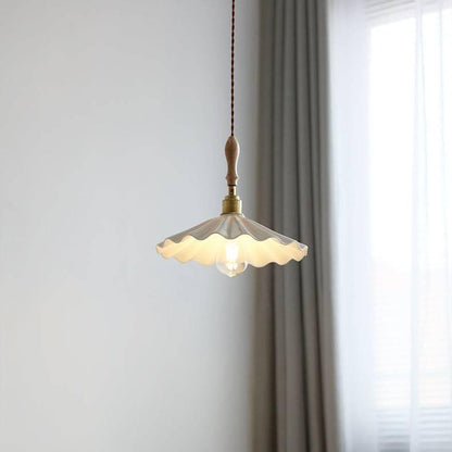 Elegante Pendelleuchte mit Holzhalterung und Geflochtener Schnur | Stilvolle Hängelampe für Esstisch und Wohnräume-1
