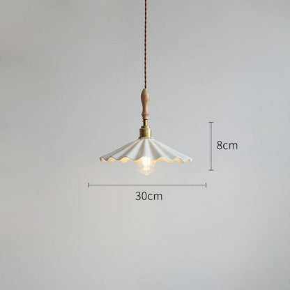 Elegante Pendelleuchte mit Holzhalterung und Geflochtener Schnur | Stilvolle Hängelampe für Esstisch und Wohnräume-3