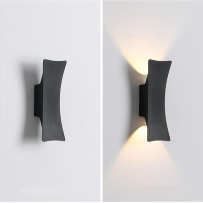 Elegante Außenwandleuchte aus Aluminium | IP65 Wasserdicht, Warmweißes LED-Licht, Oval 24cm x 10cm & Rechteck 25cm x 10cm-6