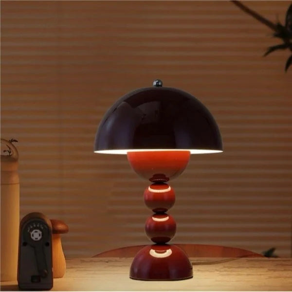 Tragbare Kabellose Tischlampe im Nordic Flower Bud Design | Bunte LED Tischleuchte für Eleganz und Funktionalität-4