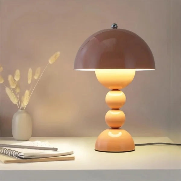Tragbare Kabellose Tischlampe im Nordic Flower Bud Design | Bunte LED Tischleuchte für Eleganz und Funktionalität-1