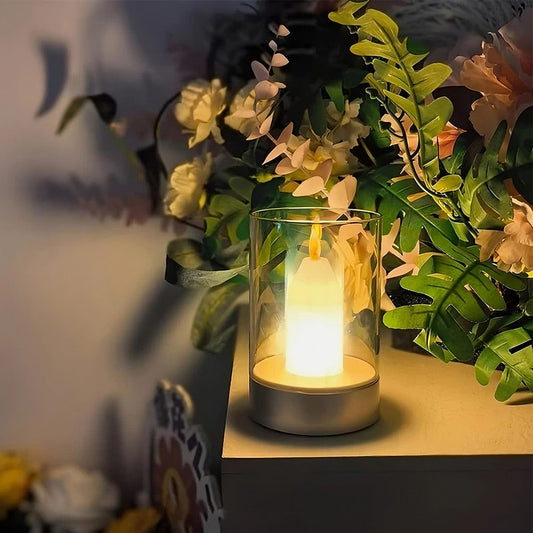 Candle Glow | Wiederaufladbare LED Tischlampe mit Handsteuerung 1