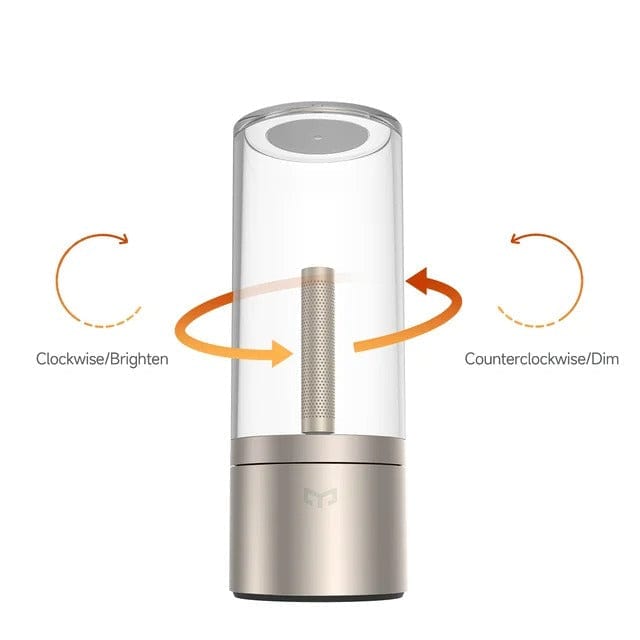 Elegante Akku Tischleuchte | Dimmbar Glasrohrlampe 4