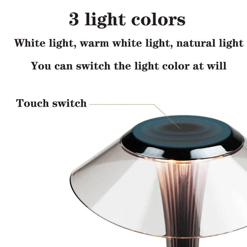 Luxuskristall Tischlampe | Kabellose Dimmbar Tischleuchte 5