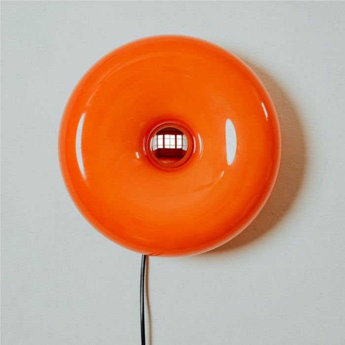 Kreative Bauhaus Donut Wandleuchte und Tischleuchte | Dimmbar, LED, Berührungsschalter, Glas, Metall, Vielseitige Nutzung-3