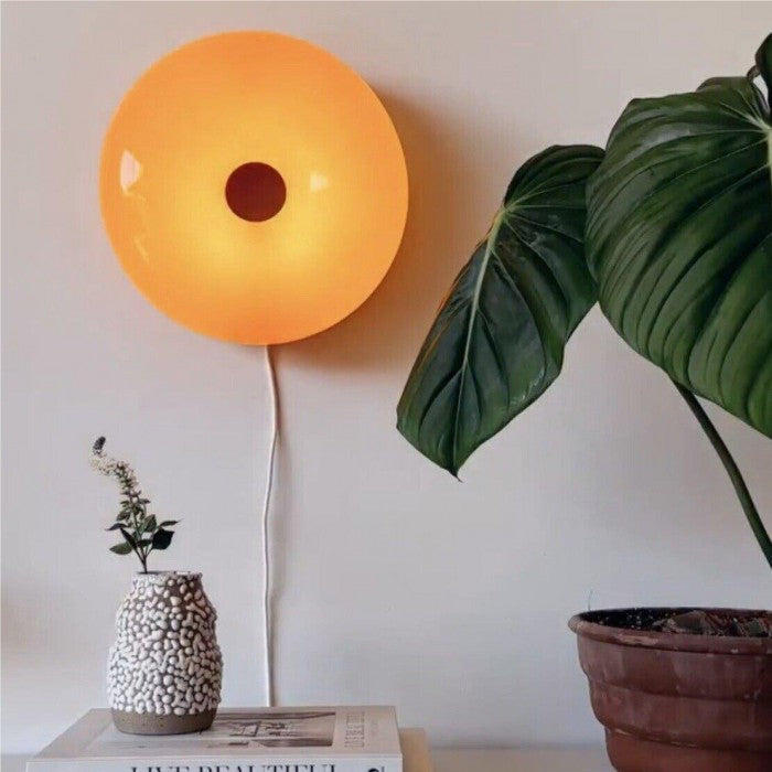 Kreative Bauhaus Donut Wandleuchte und Tischleuchte | Dimmbar, LED, Berührungsschalter, Glas, Metall, Vielseitige Nutzung-2